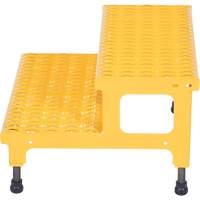 Plate-forme ajustable Step-Mate, 2 marche(s), 23-13/16" la x 22-7/8" lo x 15-1/4" h, Capacit&eacute; 500 lb Rock Safety Industrial Ltd