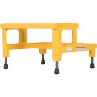 Plate-forme ajustable Step-Mate, 2 marche(s), 23-13/16" la x 22-7/8" lo x 15-1/4" h, Capacit&eacute; 500 lb Rock Safety Industrial Ltd