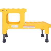 Plate-forme ajustable Step-Mate, 2 marche(s), 23-13/16" la x 22-7/8" lo x 15-1/4" h, Capacit&eacute; 500 lb Rock Safety Industrial Ltd