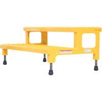 Plate-forme ajustable Step-Mate, 2 marche(s), 36-3/16" la x 22-7/8" lo x 15-1/4" h, Capacit&eacute; 500 lb Rock Safety Industrial Ltd