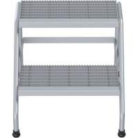 Escabeau en aluminium, 2 marche(s), 22-13/16" la x 24-9/16" lo x 20" h, Capacit&eacute; 500 lb Rock Safety Industrial Ltd