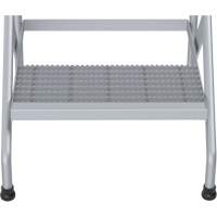 Escabeau en aluminium, 2 marche(s), 22-13/16" la x 24-9/16" lo x 20" h, Capacit&eacute; 500 lb Rock Safety Industrial Ltd