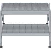 Escabeau en aluminium, 2 marche(s), 32-13/16" la x 24-9/16" lo x 20" h, Capacit&eacute; 500 lb Rock Safety Industrial Ltd