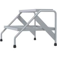 Escabeau en aluminium, 2 marche(s), 32-13/16" la x 24-9/16" lo x 20" h, Capacit&eacute; 500 lb Rock Safety Industrial Ltd