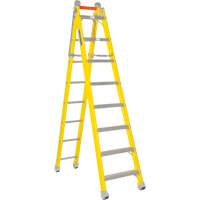 &eacute;chelle et escabeau combin&eacute;s, 13,8', Fibre de verre, 375 lb, CSA calibre 1AA Rock Safety Industrial Ltd