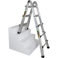 &eacute;chelle t&eacute;lescopique multipositions, 2,916' - 9,75', Aluminium, 300 lb, CSA calibre 1A Rock Safety Industrial Ltd