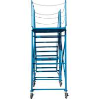 Snow Ladder, Steel, 10 Steps, 99" H, 85-1/2" D, 48" Step, Serrated Rock Safety Industrial Ltd