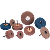 Meule Buff & Blend Standard Abrasives, 3" dia. x 1/4" la, Arbre 1/4", Oxyde d'aluminium Rock Safety Industrial Ltd