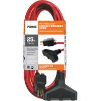 Cordon rallonge en vinyle, Ext&eacute;rieur, SJTW, AWG 14/3, 15 A, 3 prise(s), 25' Rock Safety Industrial Ltd