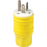 Wetguard Watertight Straight Blade Plug, Plastic, 20 A, 250 V Rock Safety Industrial Ltd