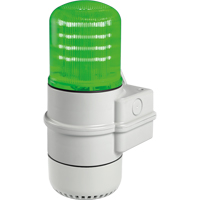 Streamline&reg; Modular Multifunctional LED Beacons, Continuous/Flashing/Rotating, Green Rock Safety Industrial Ltd