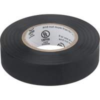 Ruban isolant, 19 mm (3/4") x 18 m (60'), Noir, 7 mils Rock Safety Industrial Ltd