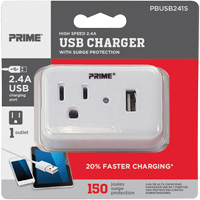 Prime&reg; USB Charger with Surge Protector Rock Safety Industrial Ltd