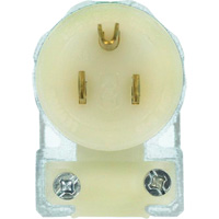 Angled Hospital Grade Extension Plug, Nylon, 15 Amps, 125 V Rock Safety Industrial Ltd