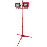 Baladeuses jumel&eacute;es avec tr&eacute;pied, DEL, 72 W, 8000 lumens, Boîtier en Aluminium Rock Safety Industrial Ltd
