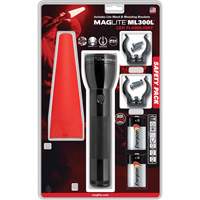 Safety Flashlight Pack, LED, 487 Lumens, D Batteries Rock Safety Industrial Ltd