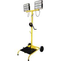 Chariot &agrave; lampe Beacon978 avec treuil, DEL, 150 W, 22500 lumens, Boîtier en Aluminium Rock Safety Industrial Ltd