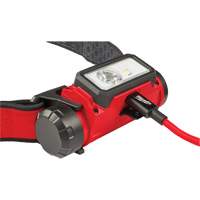 REDLITHIUM USB Hardhat Headlamp, LED, 600 Lumens, 5 Hrs. Run Time, Rechargeable Batteries Rock Safety Industrial Ltd