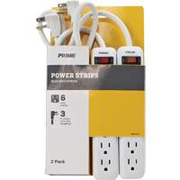 Power Strip 2-Pack, 6 Outlet(s), 3', 15 A, 1875 W, 125 V Rock Safety Industrial Ltd