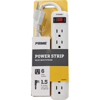 Power Strip, 6 Outlet(s), 1-1/2', 15 A, 1875 W, 125 V Rock Safety Industrial Ltd