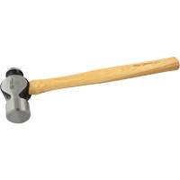 Ball Pein Hammer, 48 oz. Head Weight, Plain Face, Wood Handle Rock Safety Industrial Ltd