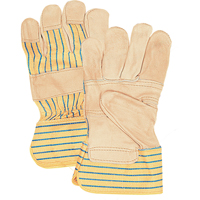 Fitters Patch Palm Gloves, Large, Grain Cowhide Palm, Cotton Inner Lining Rock Safety Industrial Ltd